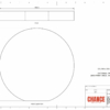 A technical design of a Disc Shaped deal Tombstones with card embedded