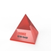 A render of pyramid Shaped deal Tombstones with print embedded