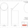 A technical design of cylinder Financial Tombstones with card embedded