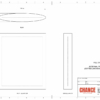 A technical design of oval Financial Tombstones with card embedded
