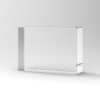 A render of a Crystal Rectangle landscape financial tombstone & Award