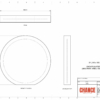 A technical design of a Disc Shaped Financial Tombstones with card embedded