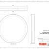 A technical design of a Disc Shaped Financial Tombstones with card embedded