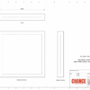 A technical design of a square Shaped Financial Tombstones with card embedded