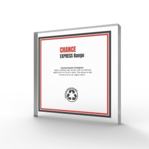 A render of square Shaped deal Tombstones with card embedded