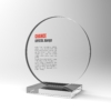 Cristal - Disque avec une base