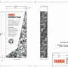 A render of square rectangle Financial Tombstones with card embedded