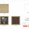 A render of cube Shaped Financial Tombstones with card embedded
