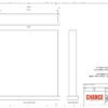 A technical design of Classic deal Tombstones with print embedded with base attached