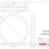 A technical design of circular Financial Tombstones with card embedded attached to an oval base