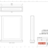 A technical design of rectangular Financial Tombstones with card embedded attached to a base