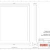 A technical design of rectangular Financial Tombstones with card embedded attached to a base