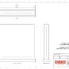 A technical design of square Financial Tombstones with card embedded attached to a base