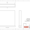 A technical design of Classic deal Tombstones with print embedded with base attached